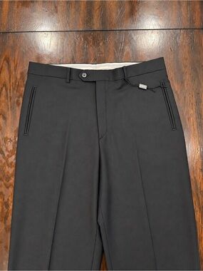Mens Private Label Premium 100% Wool Dress Pants Made in Italy - Size 36